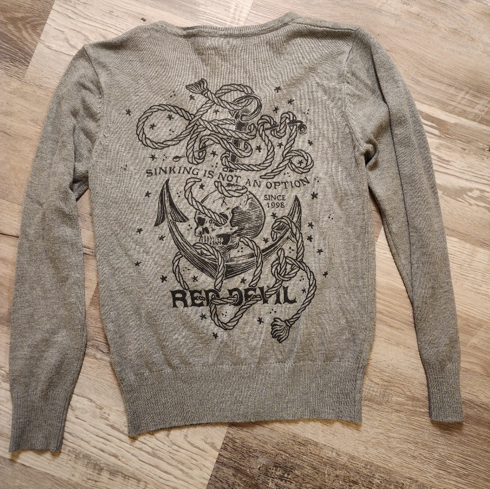 Red Devil clothing/ sinking is not an option sweater